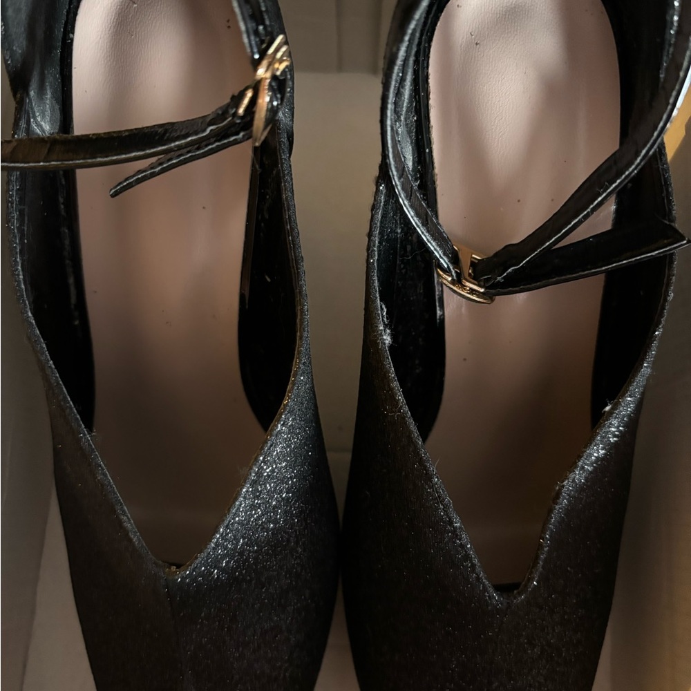 Elegant Black Women's Peep Toe Heels